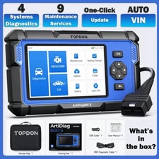 TOPDON AD600S OBD2 Scanner,Code Reader,9 Reset Services,4 Systems Diagnostics
