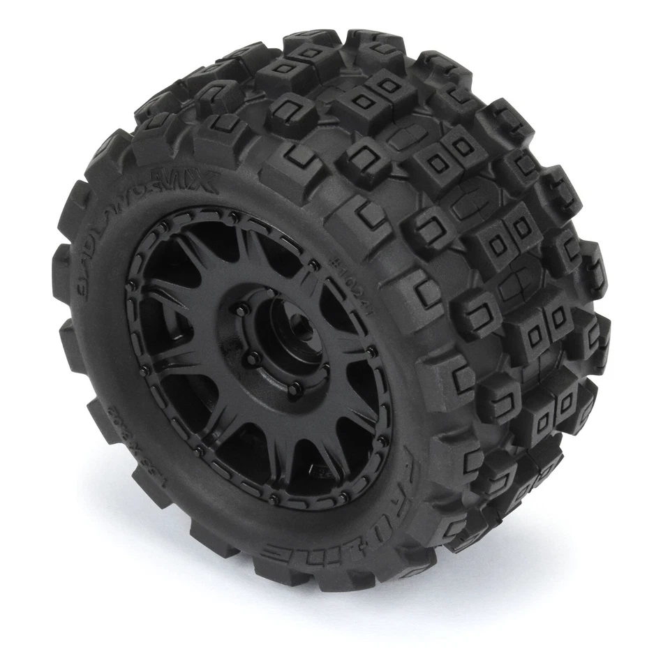 Proline 1/18 Badlands MX 1.85" F/R MTD 12mm Black Raid Granite GROM PRO1024110 - Image 2 of 4