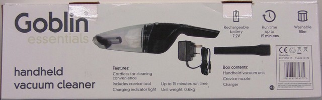 Compact 400ml Goblin Handheld Vacuum in 