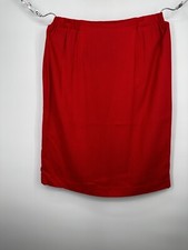 Cache Women Red Casual Skirt knee length gold label 1990's Vintage