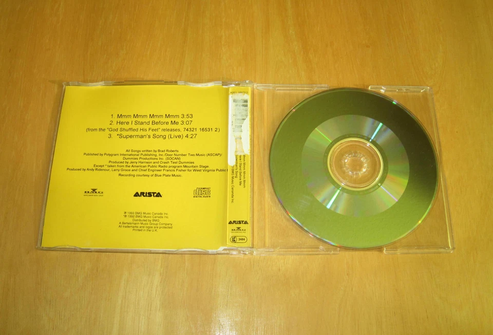 Crash Test Dummies - Mmm Mmm Mmm Mmm CD spin doctors live soul asylum pearl jam - Bild 3 von 3