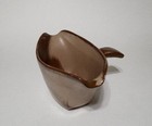 Ceramic Frankoma, gravy boat with handle and double-sided pour