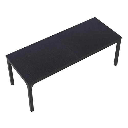 Moroni 78.7in. Rectangle Black Wooden Extra Long Computer Desk 2 Person Desk Wor