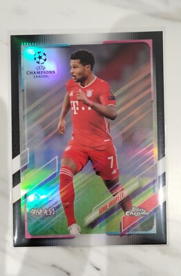 2021 Topps Chrome Steve Aoki Serge Gnabry /99 Black Parallel #72