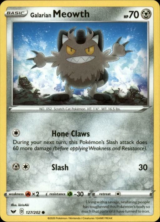 Galarian meowth cheap
