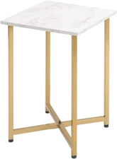 Modern Square Side End Accent Table for Living Room Bedroom Balcony Family and O