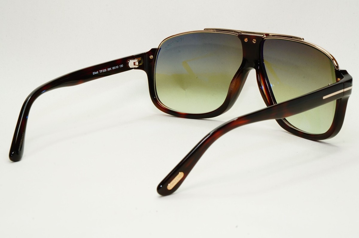 Tom Ford Sunglasses Elliott Brown Gold Green Grey Havana FT0335 TF
