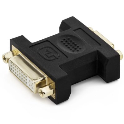 deleyCON DVI-I zu VGA Kupplung - DVI-I Buchse zu VGA Buchse - 2 Kabel verbinden