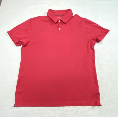 Structure Womens Top sz L Pink Short Sleeve Modern Fit Everyday Basic Polo
