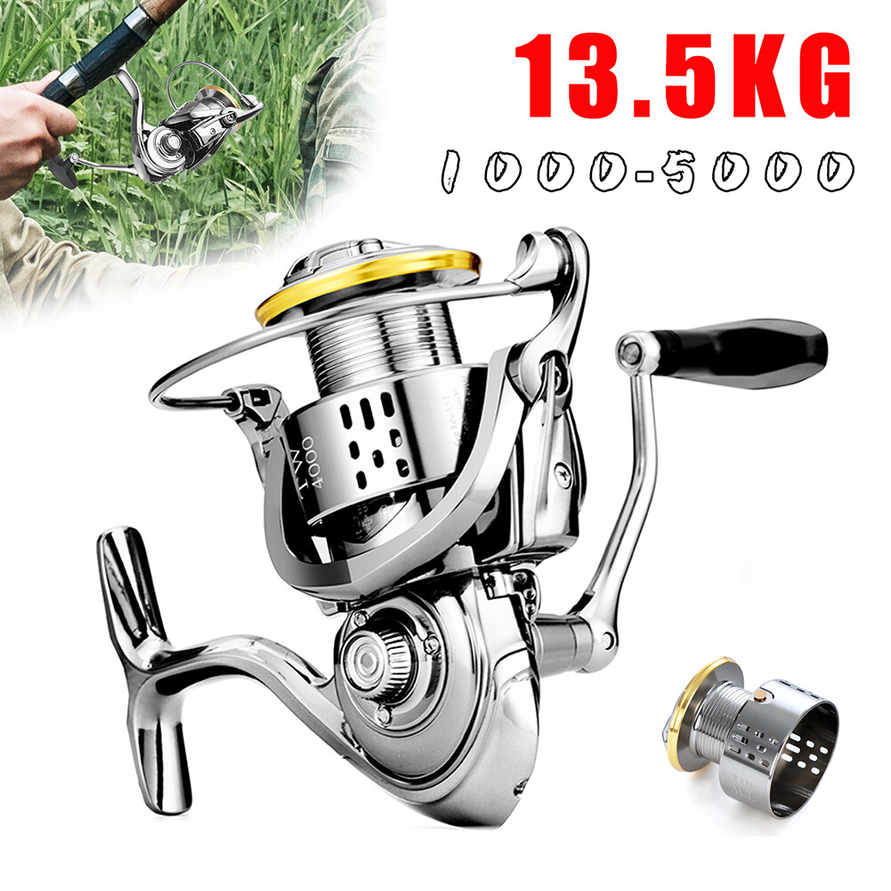 Spinning Fishing Reel - 8kg Drag, 1000-6000 Size, EVA Grip, Magnetic Brake For Bass & Freshwater (5.3:1 Or 7.1:1 Gear Ratio)