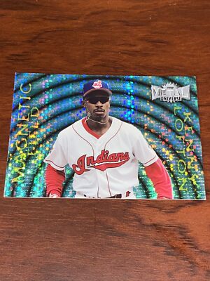 1997 Metal Universe Magnetic Field Kenny Lofton Card #6 of 10 Indians B4974*