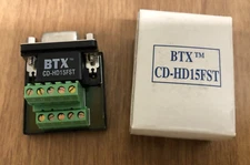 BTX MaxBlox CD-HD15FST Female to Terminal Block Connector