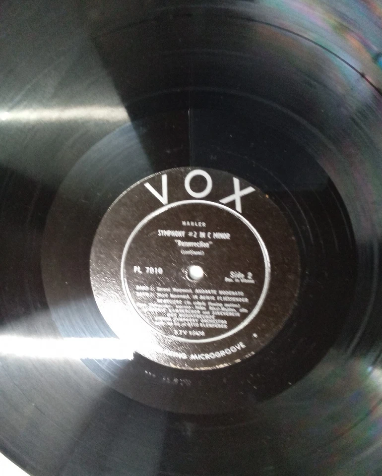 OTTO KLEMPERER MAHLER SYMPHONY NO. 2 VOX FRANCE ORIGINAL 2 x LP IN BOX - Image 4 of 4