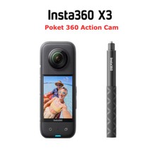 Insta360 X3 5.7K 360 Degree Action Camera w/ Accessories Black 95 New