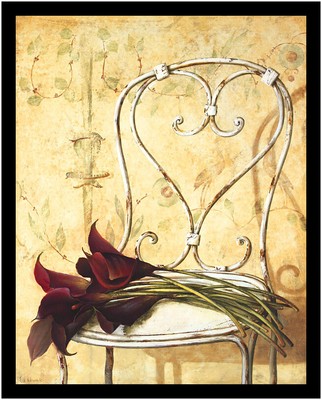 Fabrice de Villeneuve Poster Kunstdruck Bild im Rahmen Callas on Chair 50x40cm