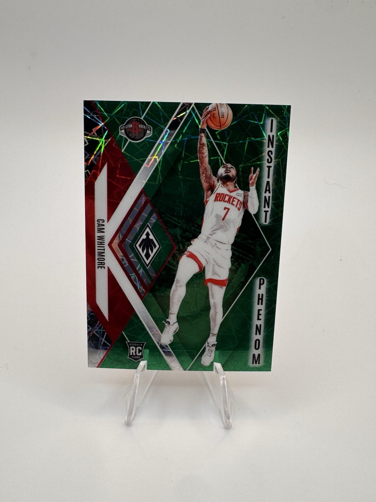 2023-24 Panini Phoenix - Cam Whitmore #17 Instant Phenom Green Lazer SP /175 RC