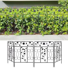 5x Flower Bed Decorative Garden Fence 80cm Tall Heavy Duty Yard Privacy Screens