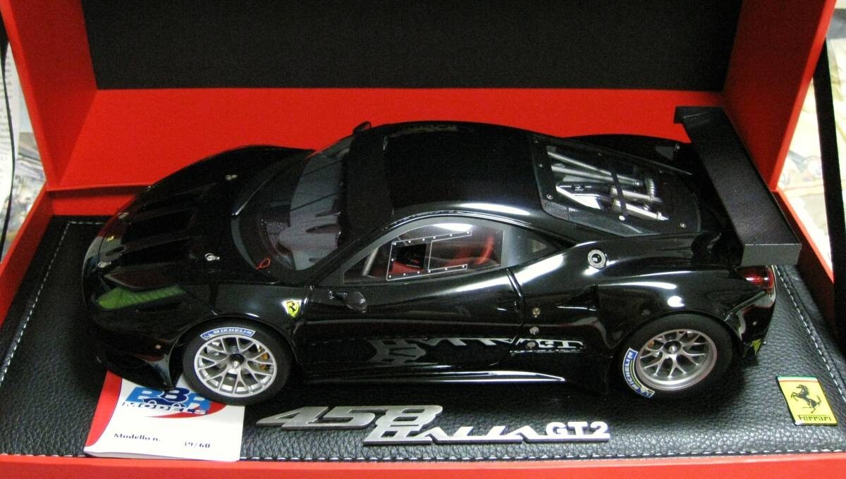 1/18 BBR Ferrari 458 GT2 Gloss Black | eBay