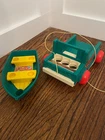 Vintage Fisher Price Little People Play Family Camper car and boat ONLY