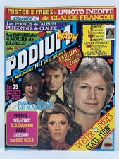 Revue PODIUM 75 Michel Sardou Claude François Sheila France Gall Jairo Dave