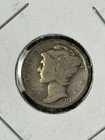 1917 P Mercury Dime circulated 90% Silver