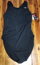TYR Women's Durafast Max-Fit Black One-Piece Swimsuit MDUR7A Size 40 M  NWT