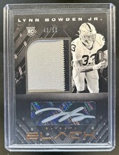 2020 Panini Black Lynn Bowden Jr. RC Patch Copper Rookie Auto #/50 Raiders