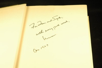 Signed First Edition Cousins, Norman - Present Tense an American Editors 1ST Edi