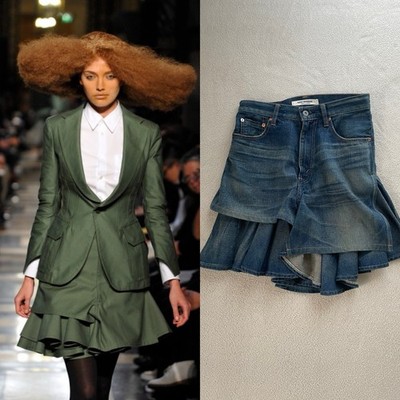 Junya Watanabe Comme des Garcons Docking Layered Denim Skirt Made in Japan