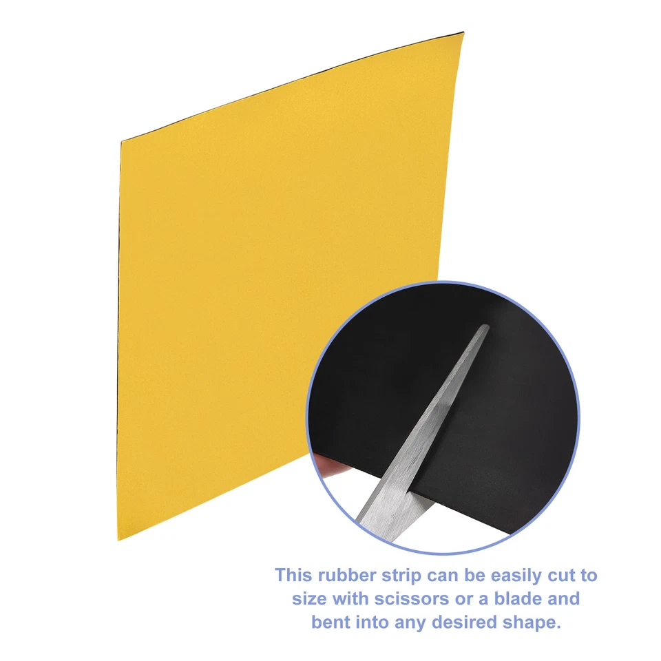 Adesivo Neoprene Gomma Strisce Foglio 10" Largox10" Lunghex0,06" Spessa 2pz - Immagine 4 di 4