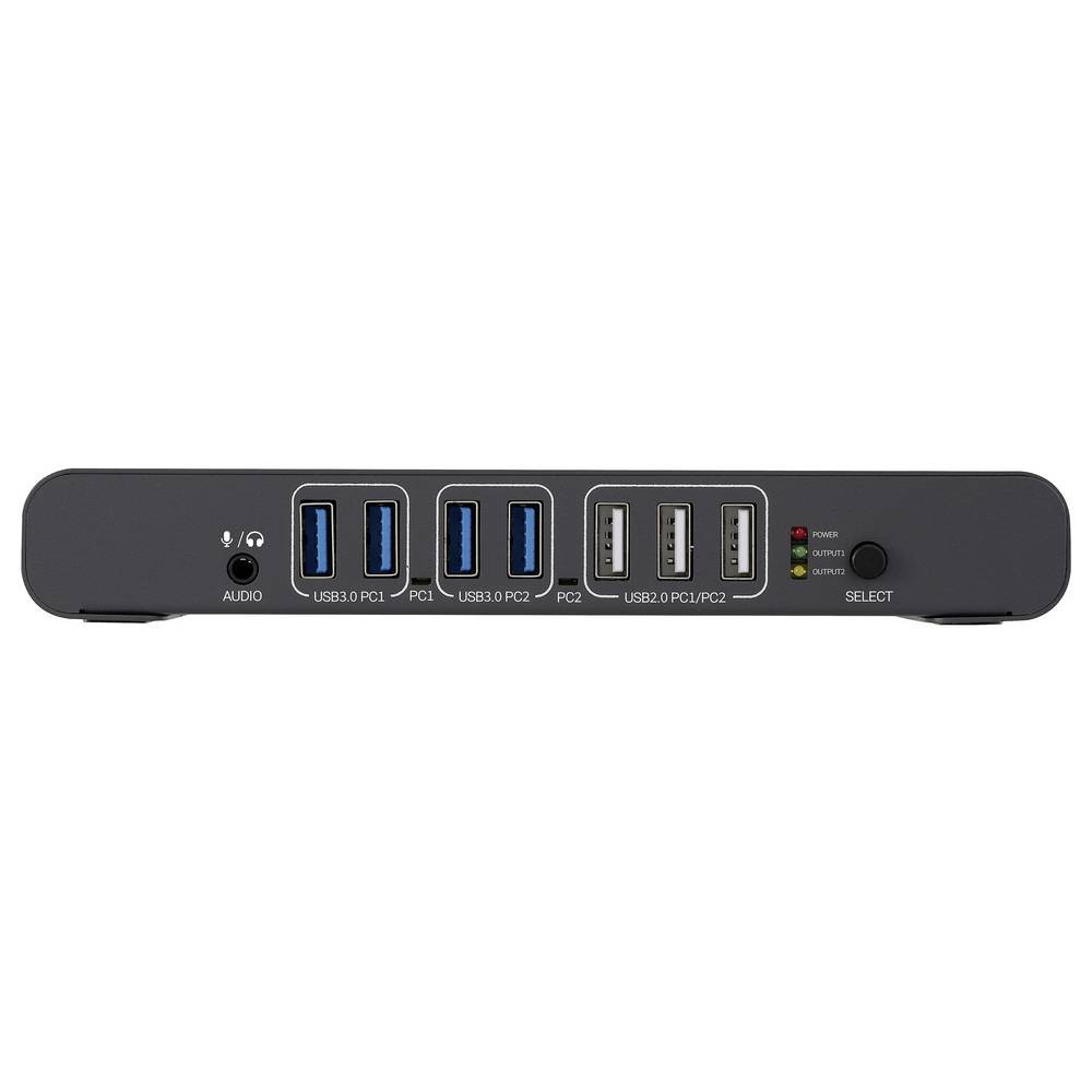 Switch KVM 2 ports 4K SpeaKa Professional pour double PC