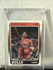 1988-89 Fleer Scottie Pippen #20 (RC) Spelling Wrong On The Back Error