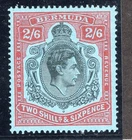 BERMUDA; KGVI, #124a, THIN BLUISH PAPER. PERF 14, MNH. Scv £45.00