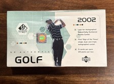 2002 UPPER DECK SP AUTHENTIC GOLF HOBBY BOX FACTORY SEALED TIGER WOODS MICKELSON
