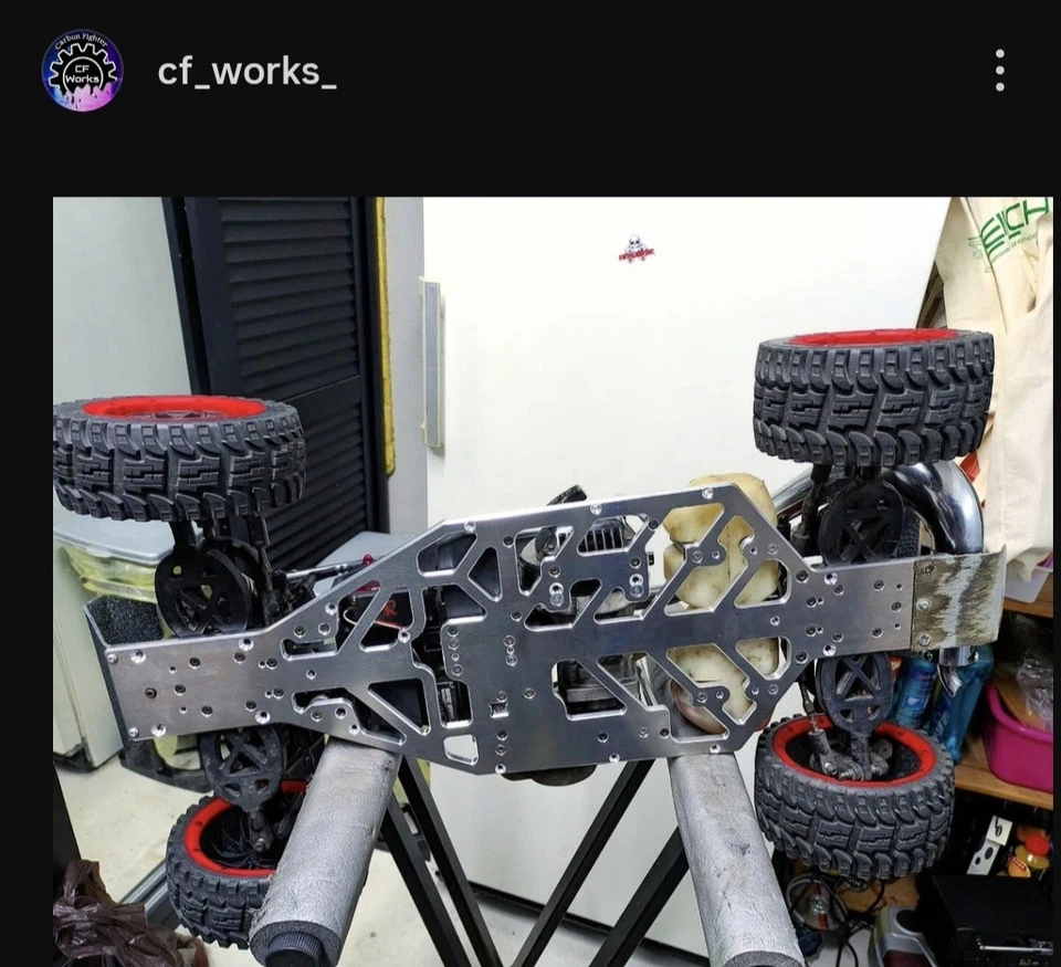 Reely Carbon Fighter 3 Alu Tuning Bodenplatte offen Verstärkt - Bild 4 von 4