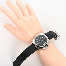 PANERAI Luminor Base Logo PAM00000 Black Men's Used Watch #31010 7