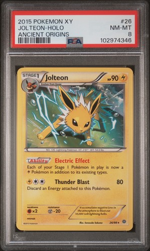 Jolteon graded PSA 8 for sale on eBay