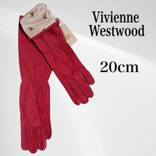 Vivienne Westwood Long Suede Leather Gloves Women Navy UK Size 7 UNUSED Japan