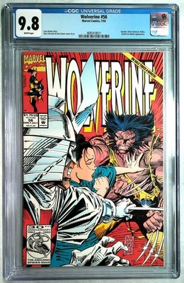 Wolverine #56 CGC 9.8 White Pages 1992 Marvel Comics Gambit Jubilee X-Men
