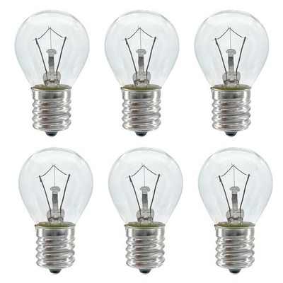 Lava Lamp Bulb, 6 Pack 25 Watt Light 6 Count (Pack of 1), Yellow 
