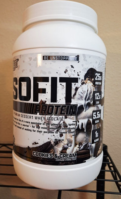 Nutrex Research ISOFIT Whey Isolate Cookies & Cream, 30 servings, 25g, 2.3lb