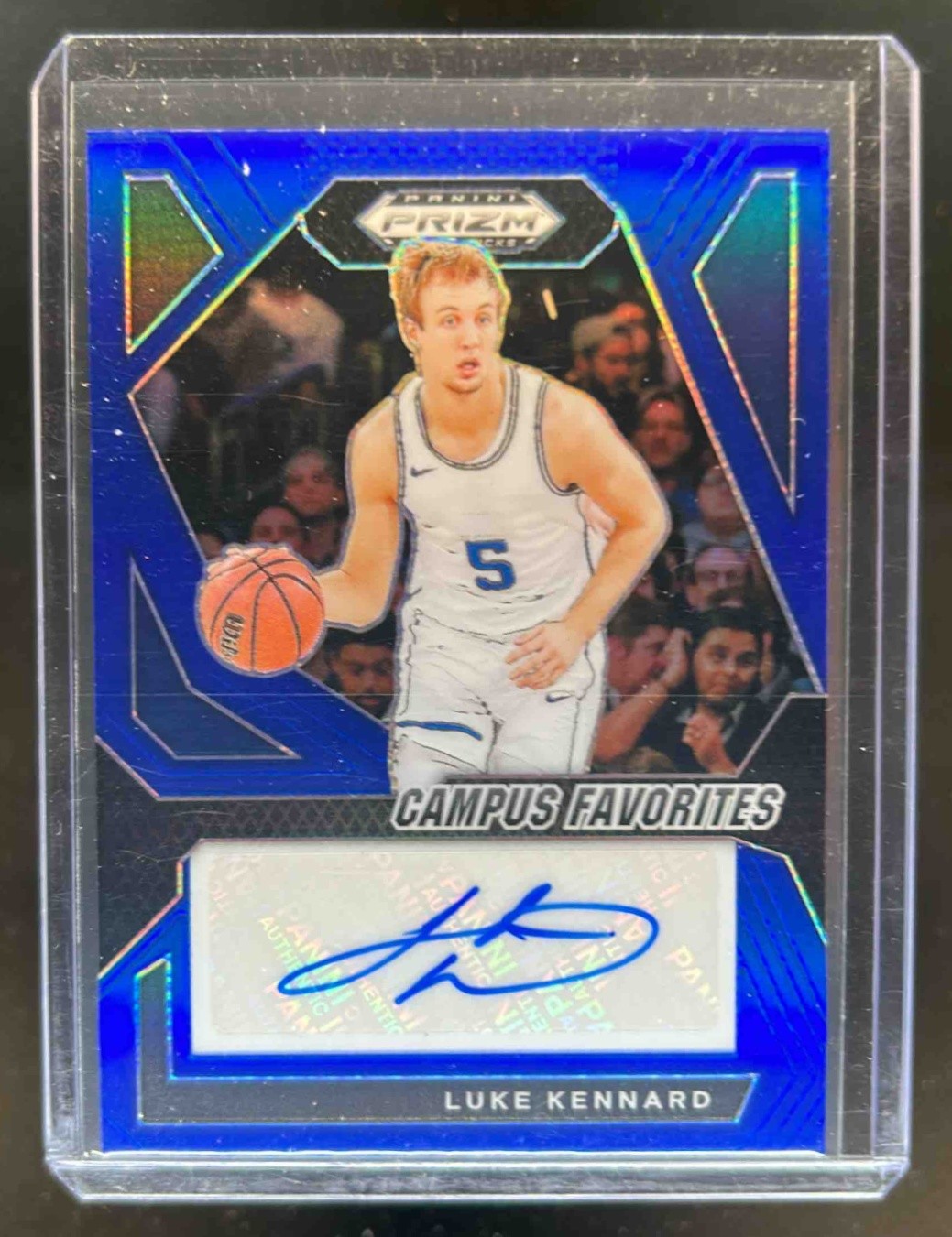 2024 Prizm Draft Picks Luke Kennard Campus Favorites Blue Auto #51/149