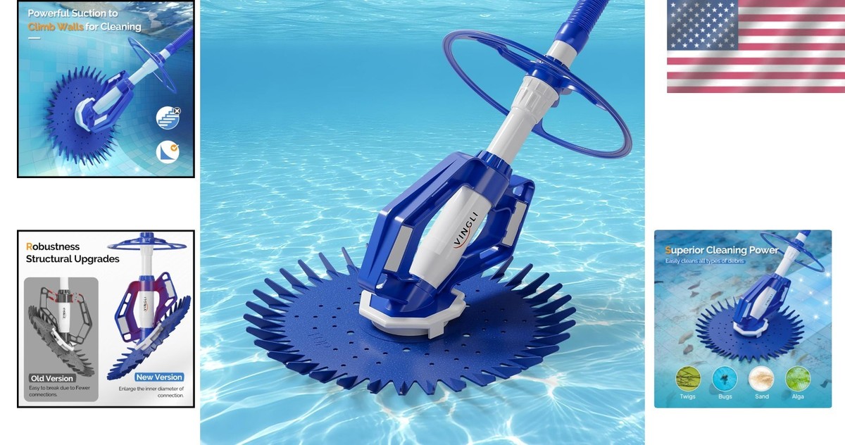 Quiet In-Ground Pool Cleaner - High Suction Power | eBay