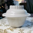 Frankoma Pottery 252 White Sands Butter Bowl Covered Lidded Round Dish
