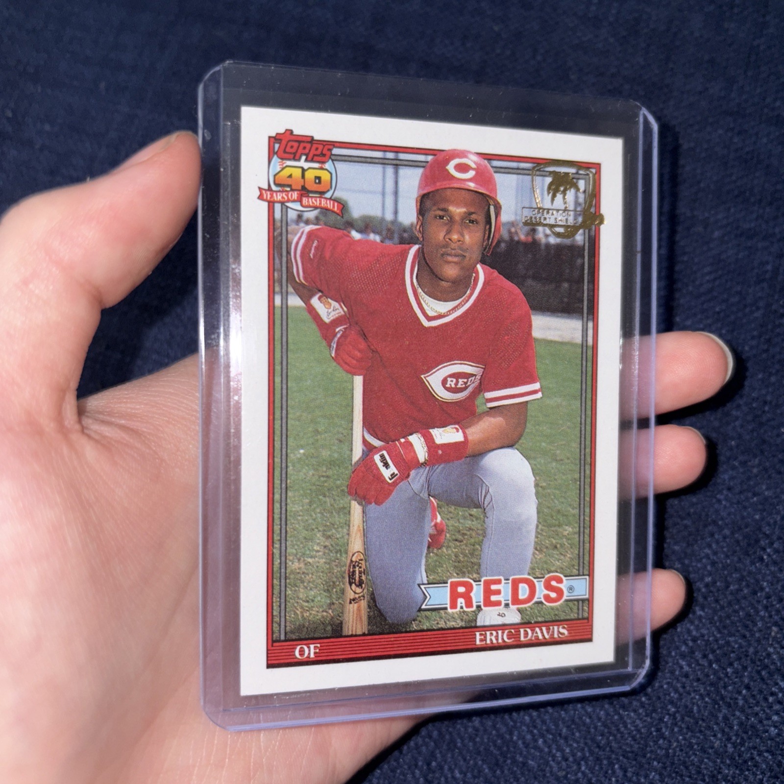 1991 Topps Operation Desert Shield #550 Eric Davis Cincinnati Reds NRMT