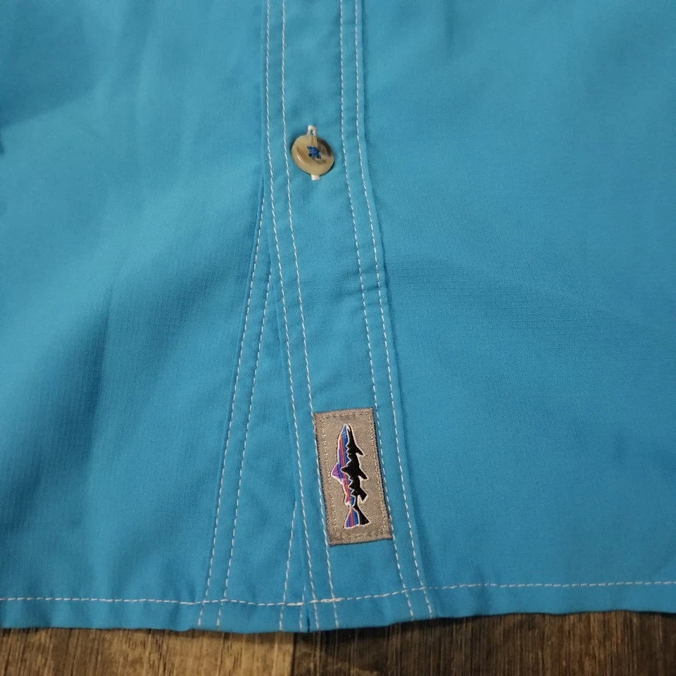 Camisa de Pesca Patagonia Sol Patrol II Para Hombre Talla XL Azul Manga Larga Ventilada Foto 3 de 4
