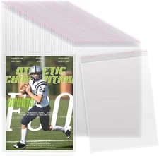 80 Pcs Magazine Protectors for Collectors Clear Plastic Magazine Sleeves 9.25