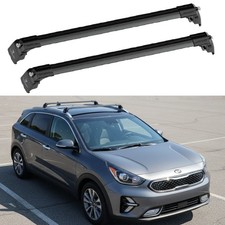 For KIA NIRO MK1 2016-2022 LOCKING ROOF RACK CROSS BAR BLACK VEHICLE SPECIFIC