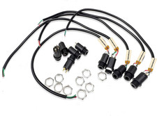 5Pcs 3.5MM Mini Stereo Panel Mount Jack Connector with Wire  5Pcs 3.5MM Headpho