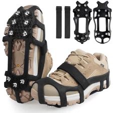 Crampons Ice Cleats for Shoes and Boots Snow Traction Cleats for Walking on S...